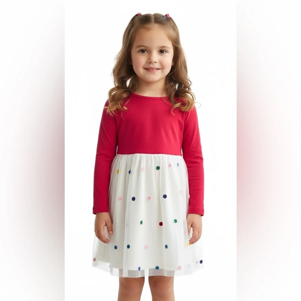 Hanna Andersson Sprinkle Dress In Soft Tulle